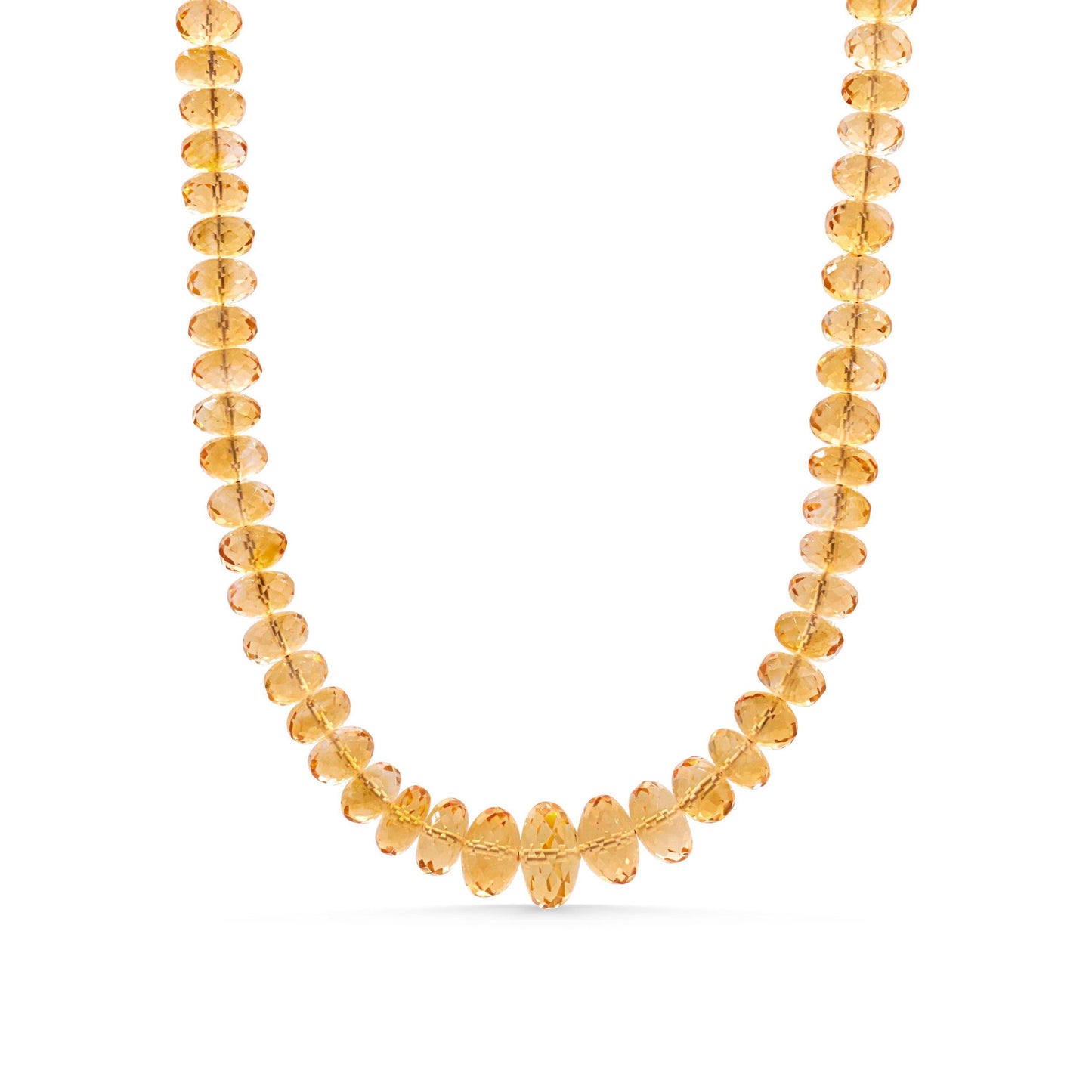 Citrine Honey Glow necklace from Earthly Abundance featuring a warm, golden-orange gemstone pendant on a delicate chain.