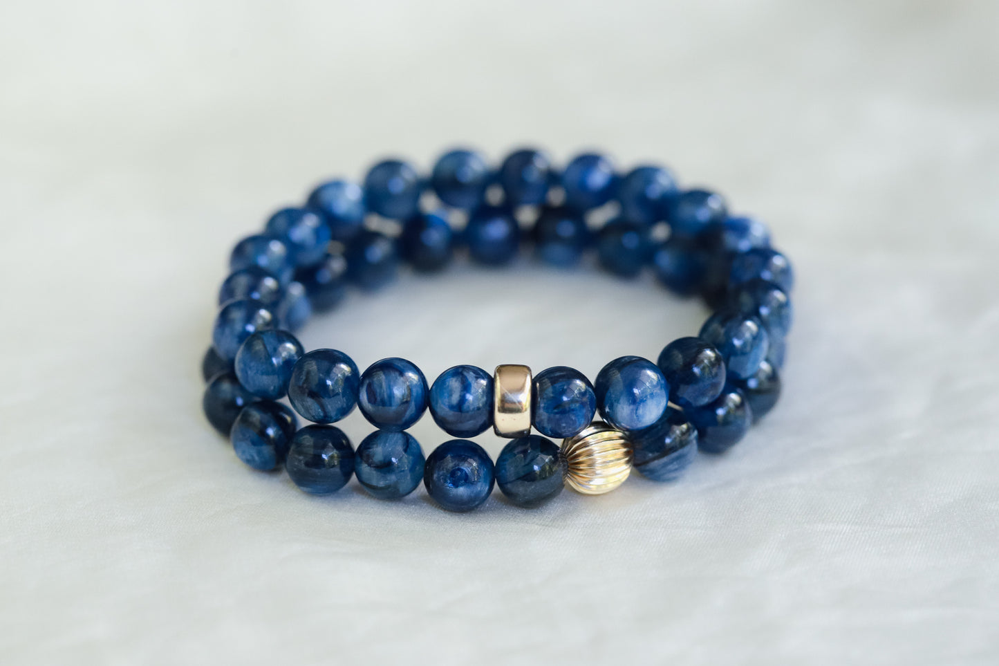 Blue Kyanite Bracelet 8mm
