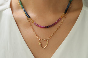 Rainbow Sapphire necklace