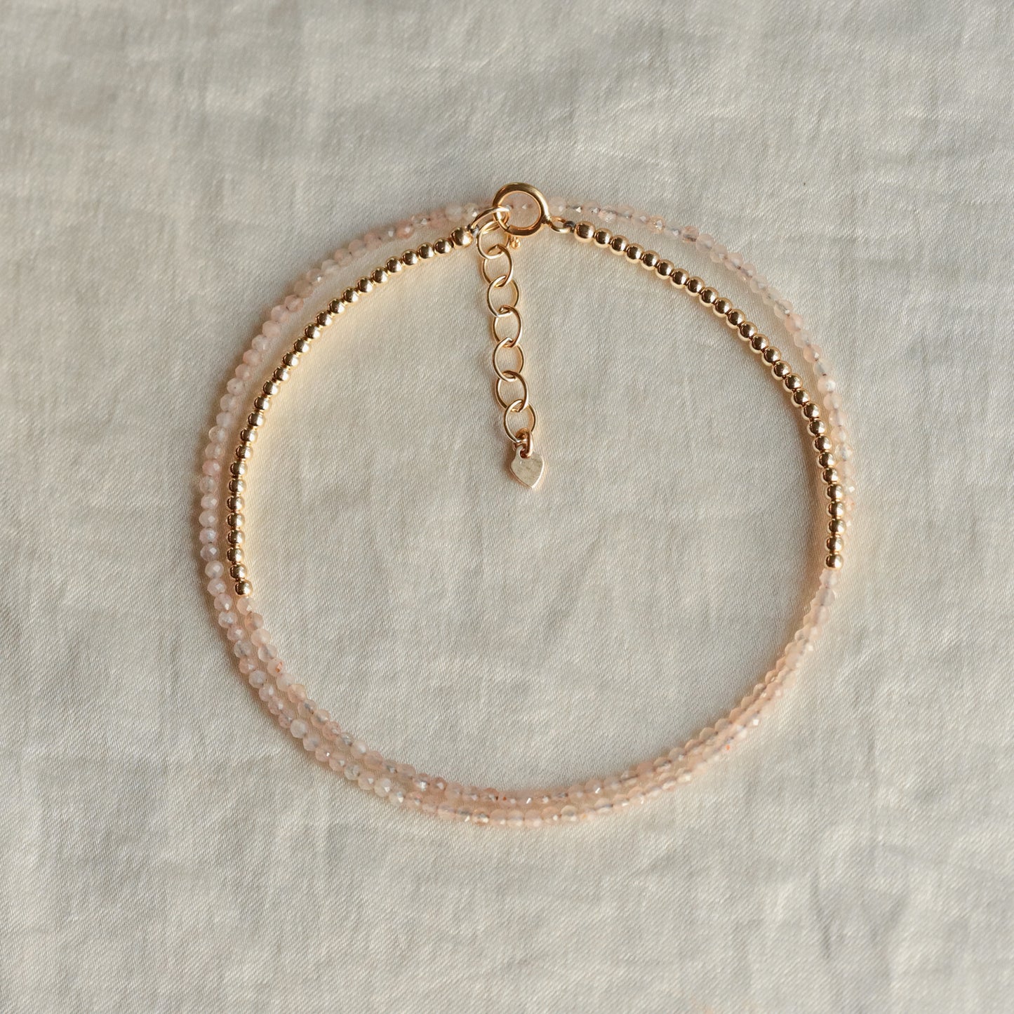 Peach Moonstone Choker