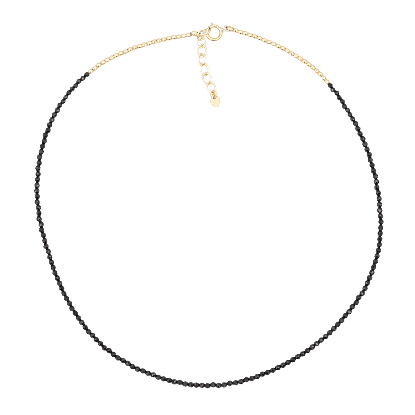 Black spinel choker