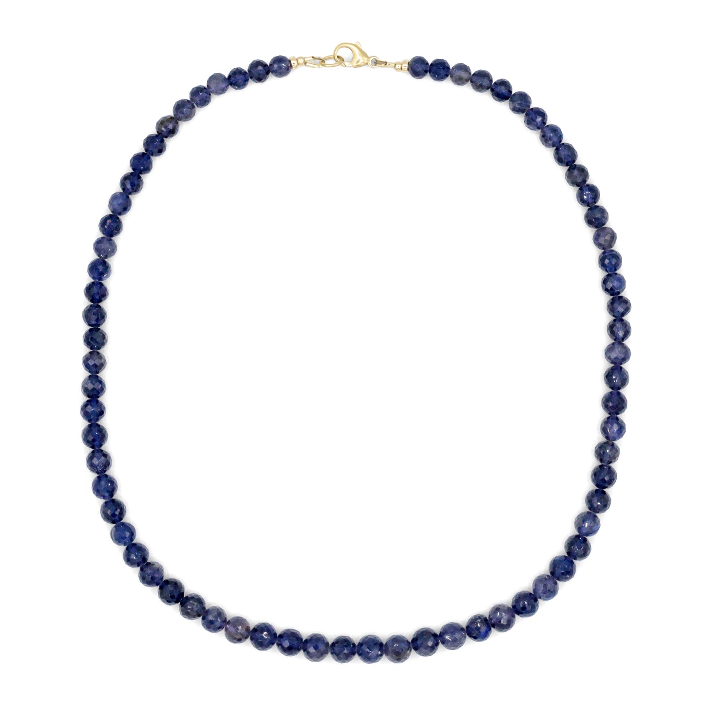 Faceted iolite Necklace