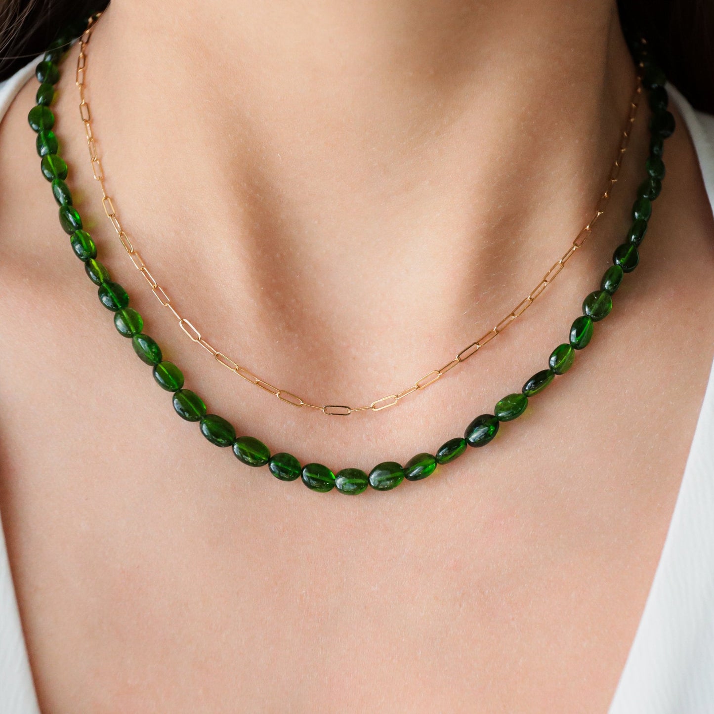 AAAA+ Chrome diopside Necklace