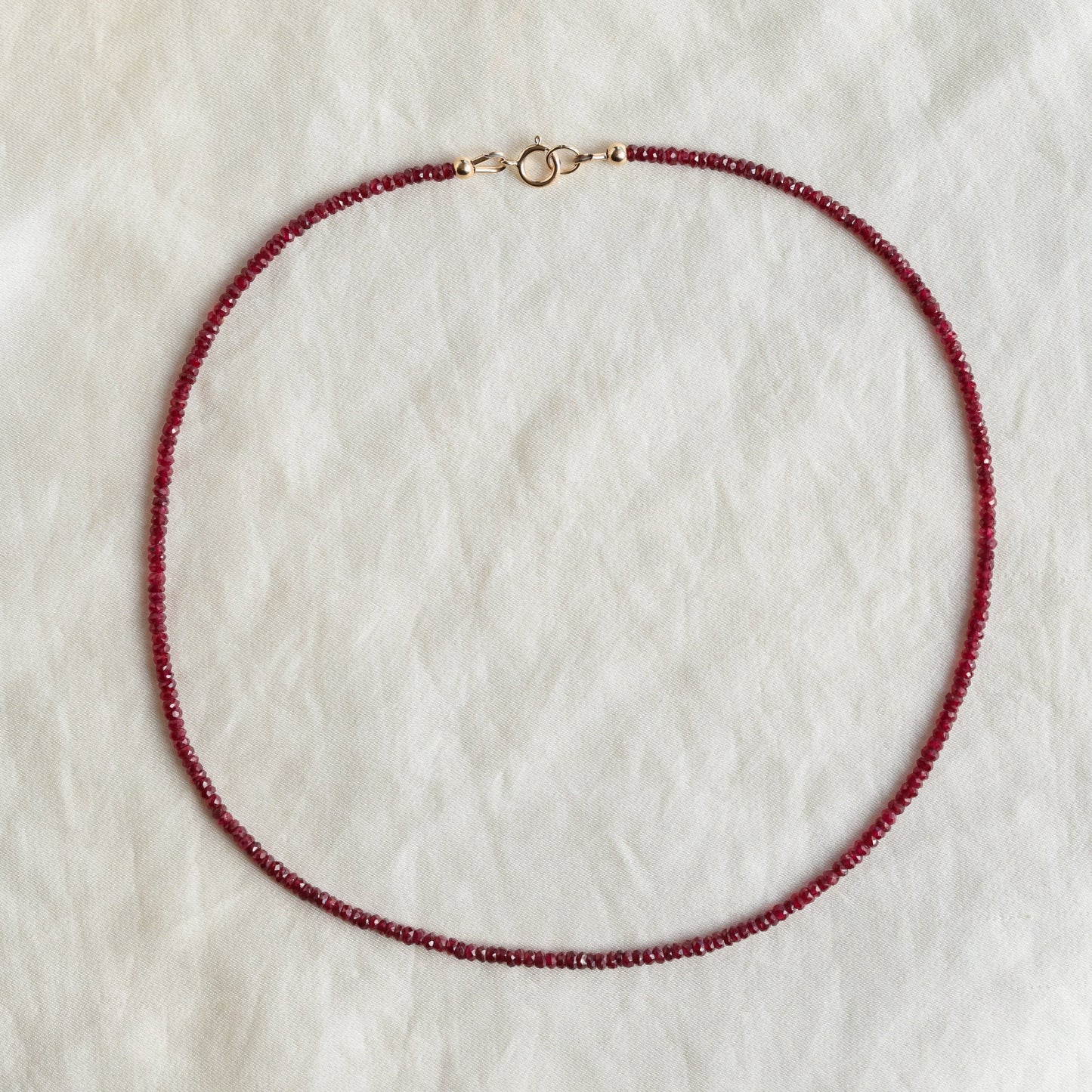 14K GOLD Longido Ruby necklace | Beaded pink ruby Longido Ruby necklace | Ruby necklace Longido Ruby | July birthstone necklace | ruby