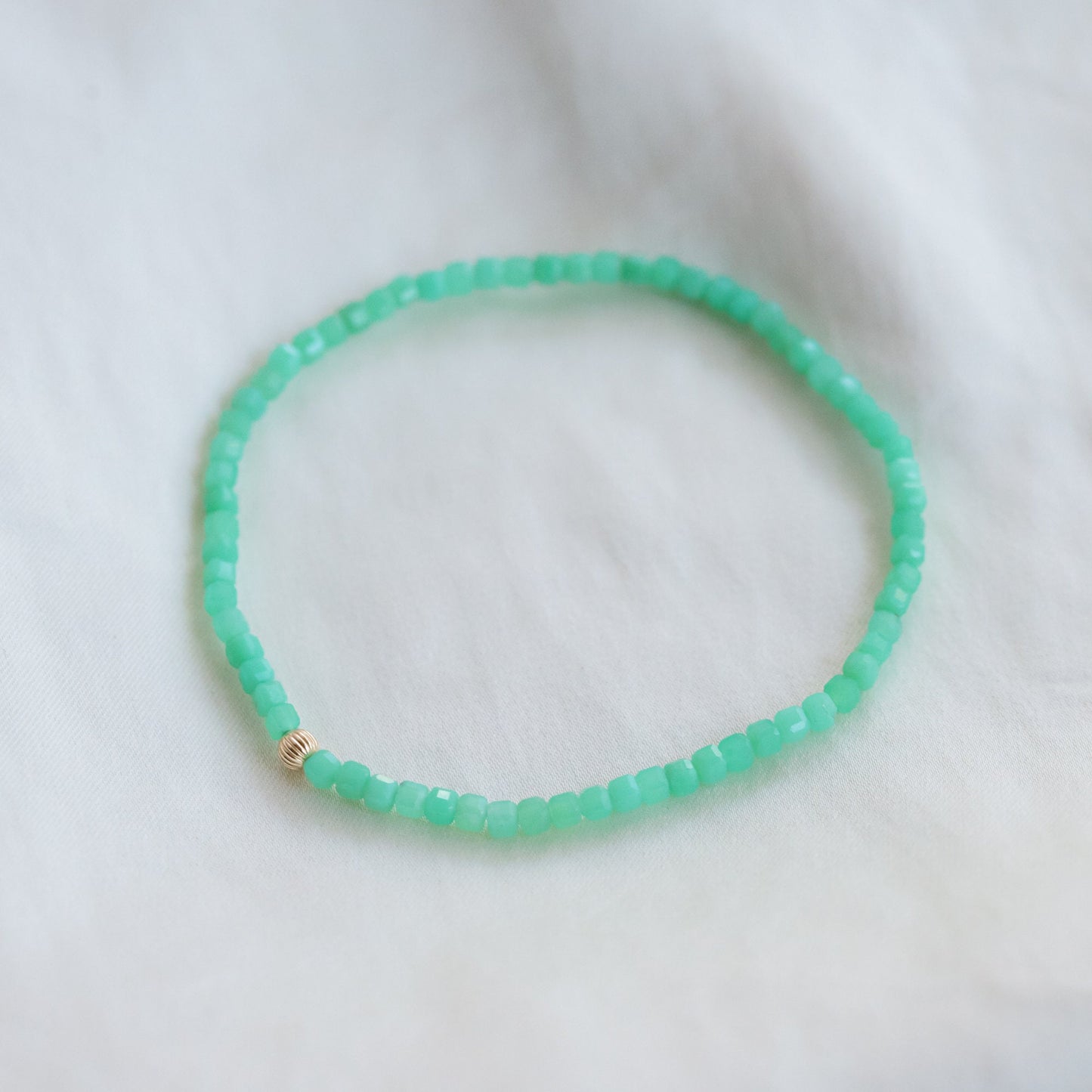 Chrysoprase bracelet
