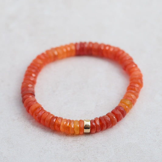 Heishi Carnelian