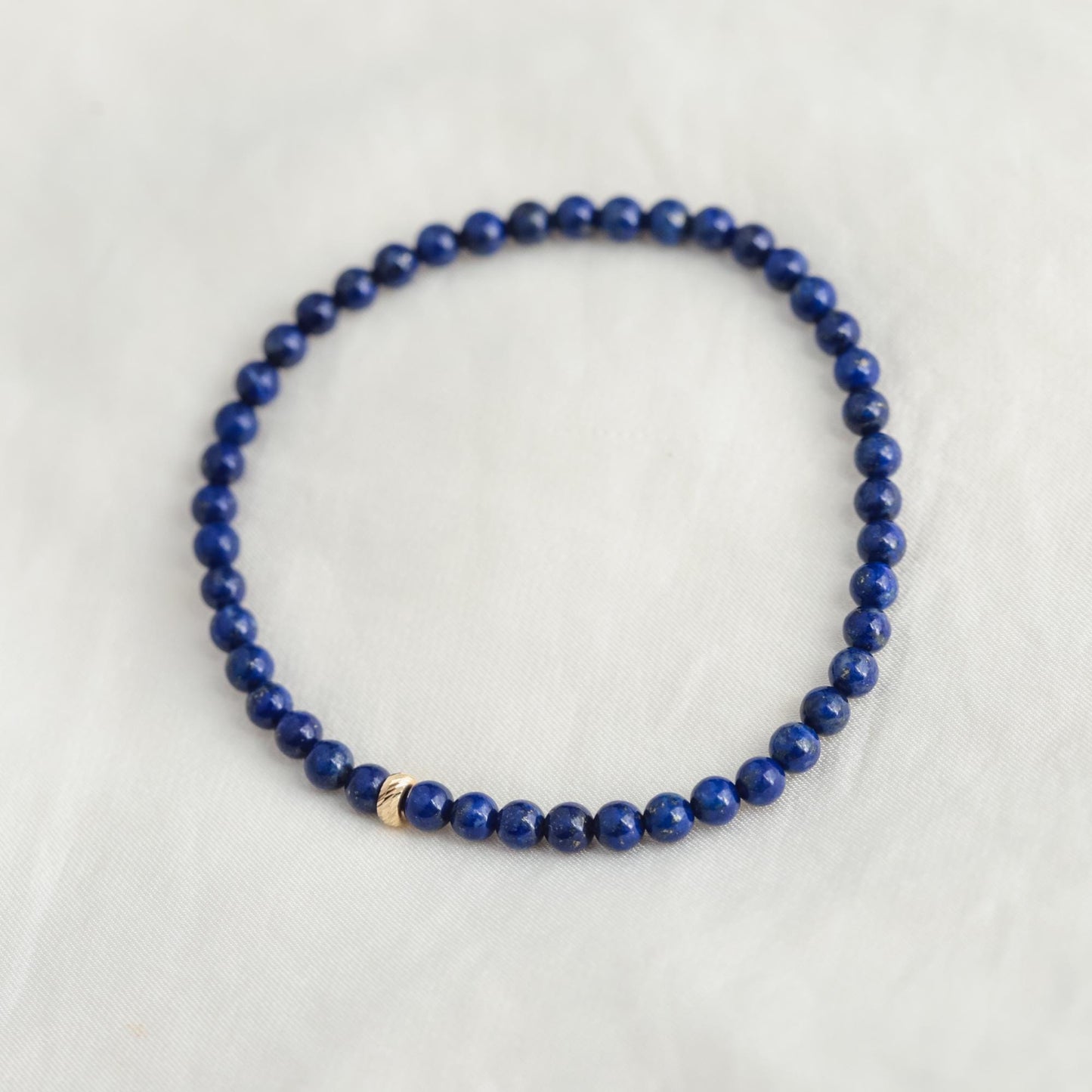 SOLID 14K gold Lapis Lazuli