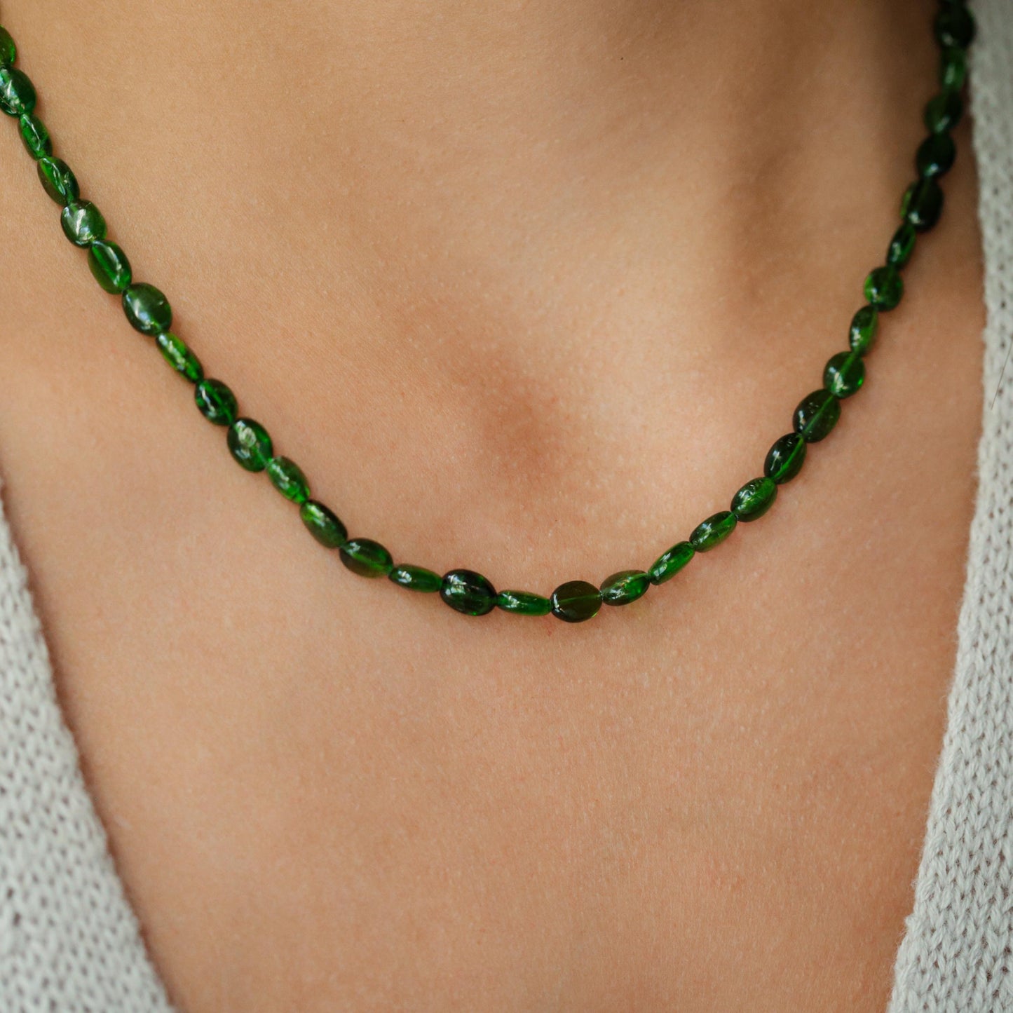 AAAA+ Chrome diopside Necklace
