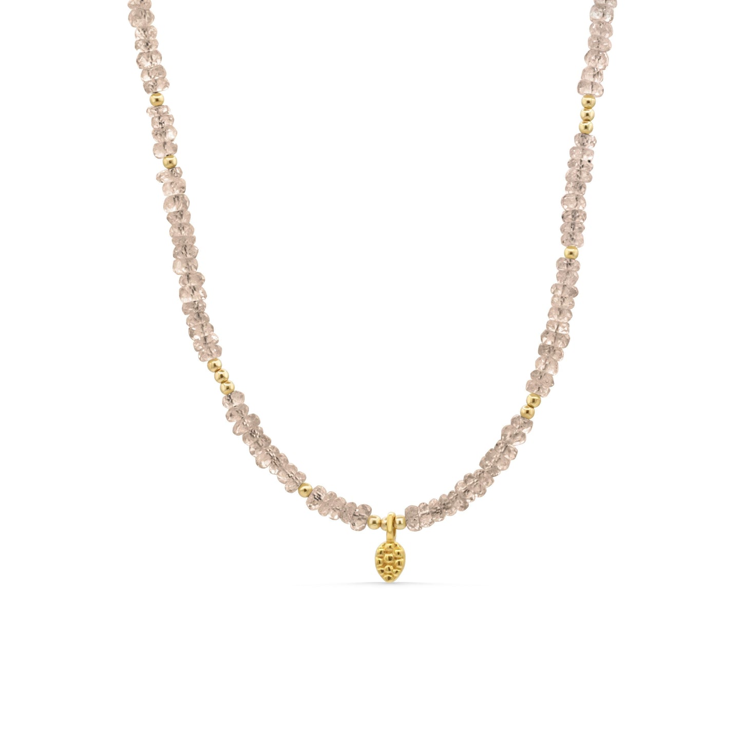 Sparkly natural zircon necklace