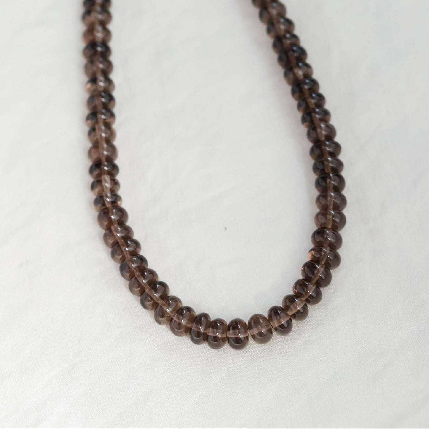 Ombre smoky quartz necklace