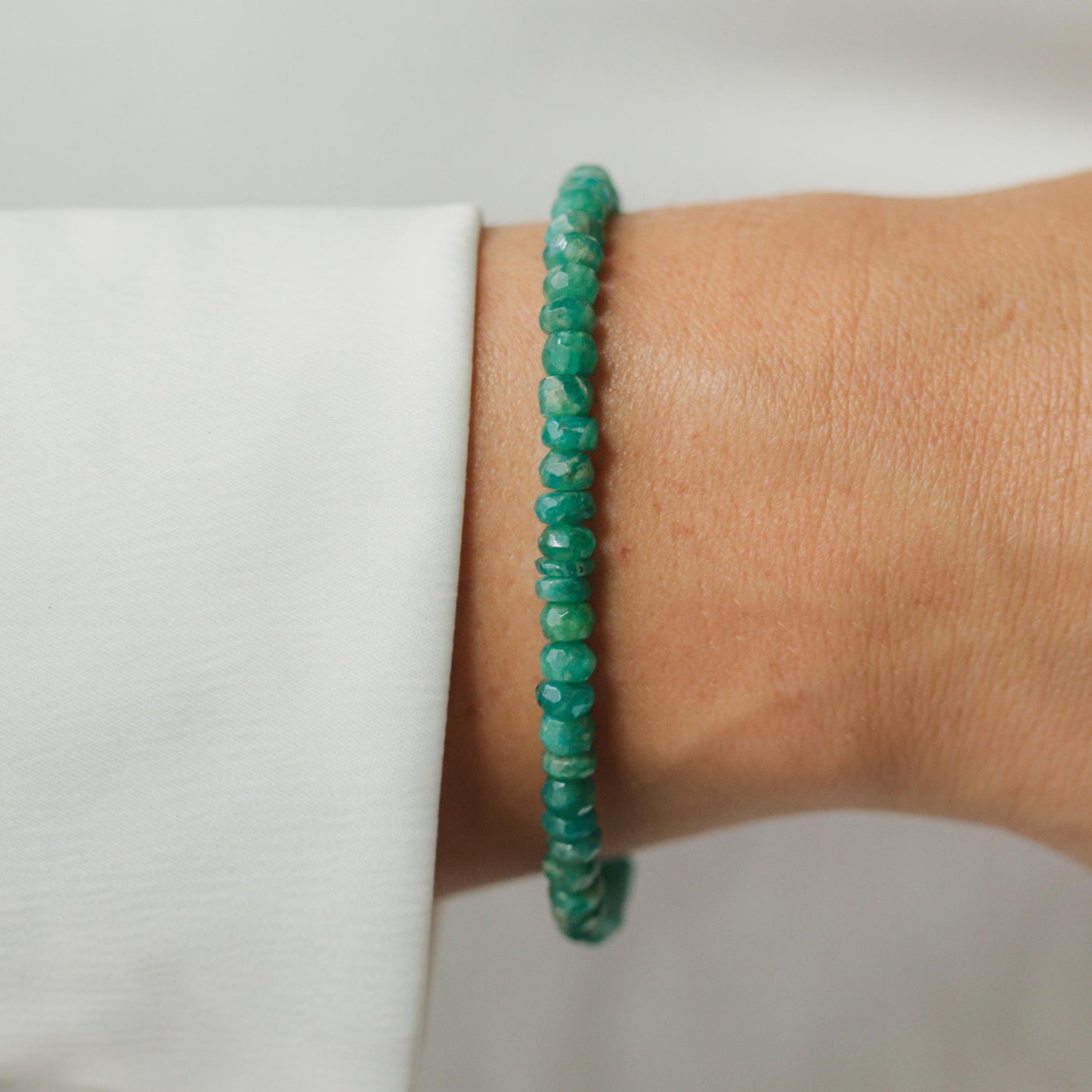 Amazonite Dainty Bracelet | Dainty Amazonite Bracelet | delicate amazonite bracelet | tiny amazonite stretch bracelet | amazonite