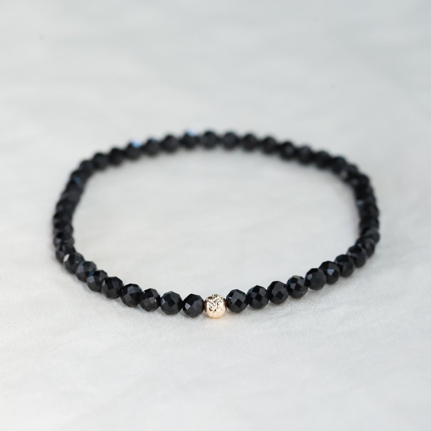 Black Tourmaline Bracelet - 14K