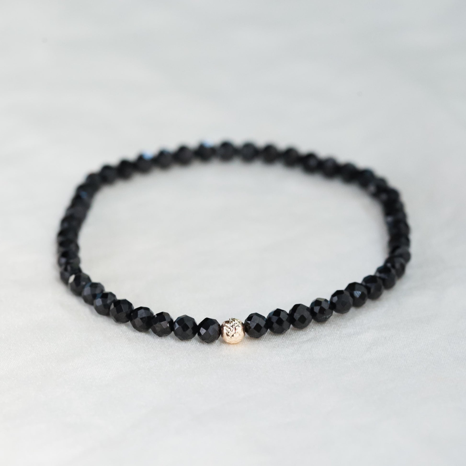 Black Tourmaline Bracelet - 14K