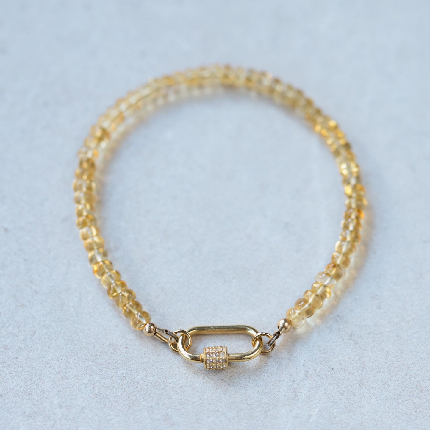 Smooth citrine bracelet | Unheated untreated genuine citrine | beaded citrine bracelet | 14K gold filled citrine