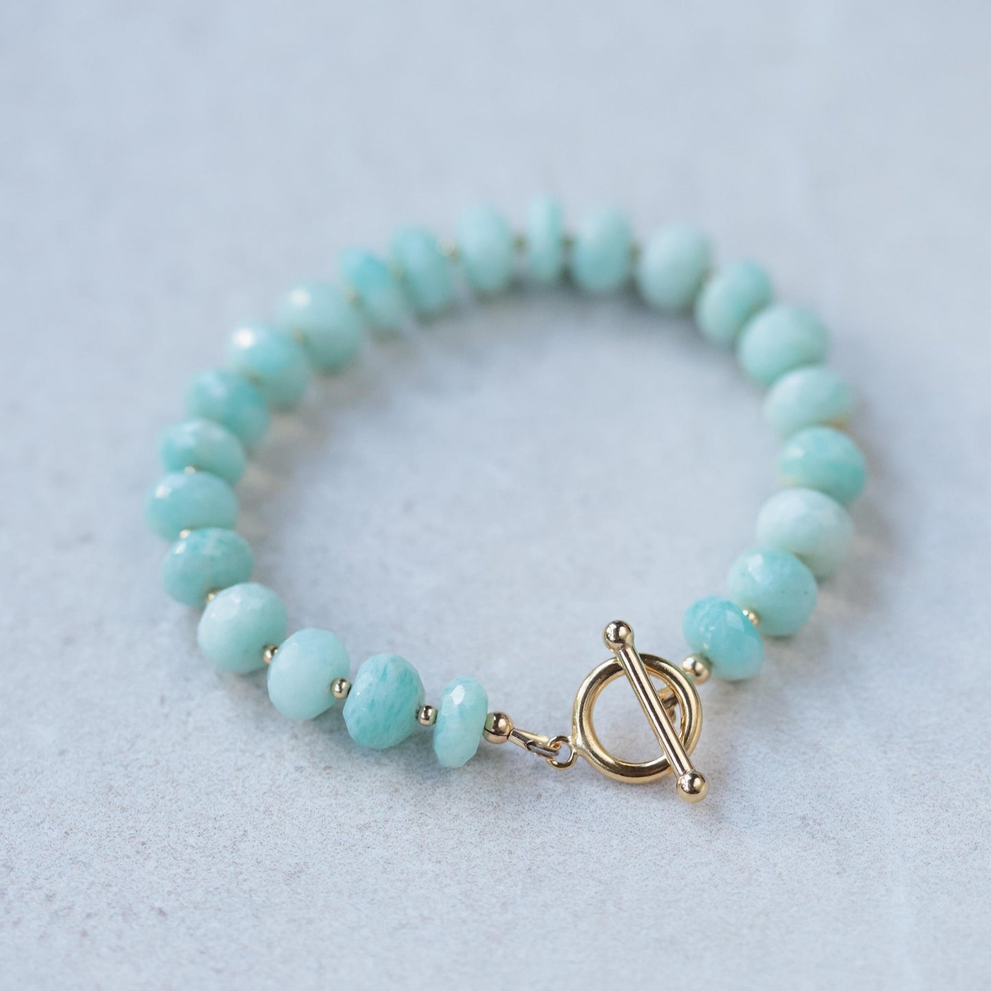 Amazonite chunky Bracelet | Toggle Amazonite Bracelet | delicate amazonite bracelet | amazonite gold filled bracelet