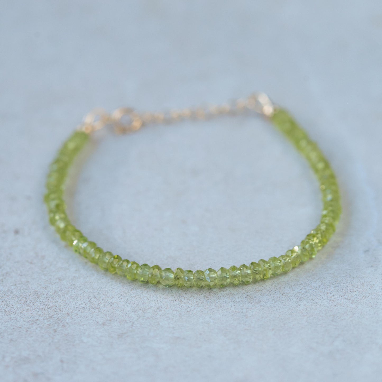 Peridot bracelet
