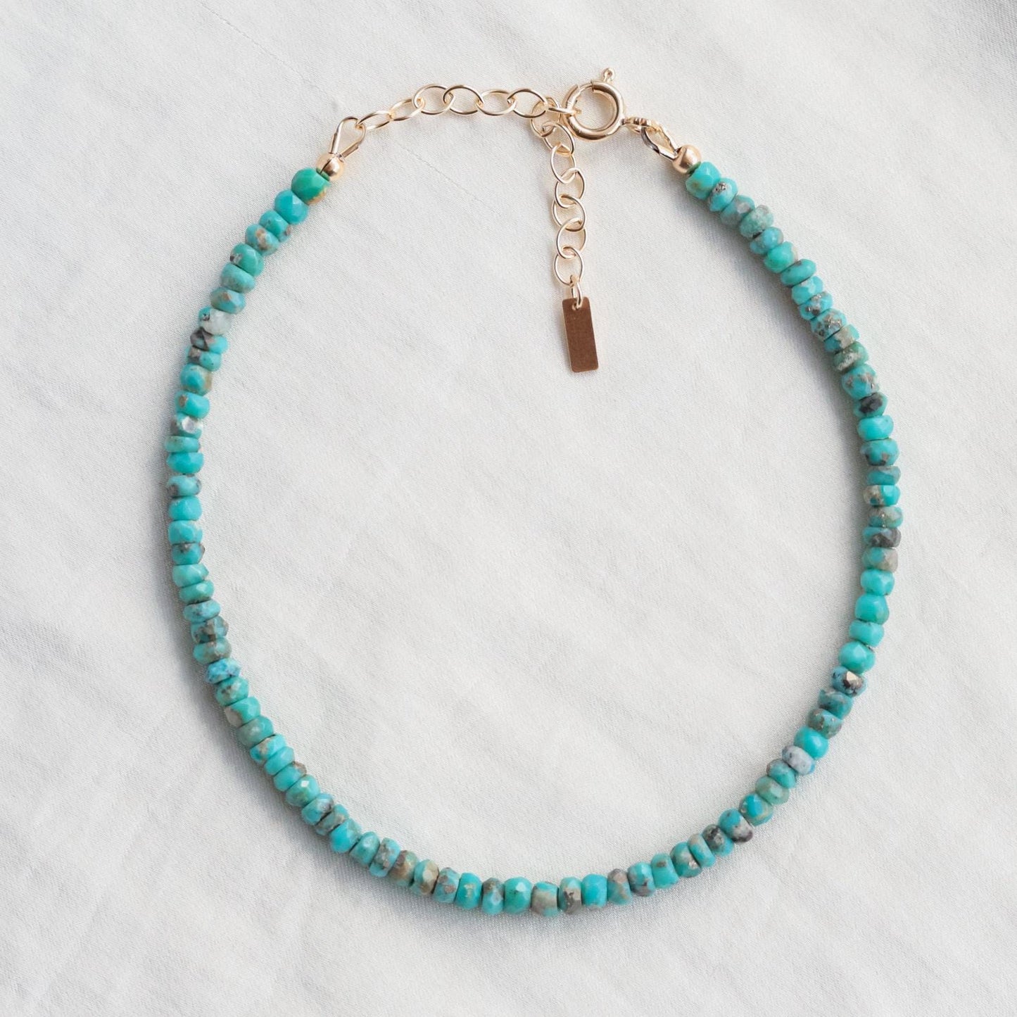 Turquoise Anklet | Beaded turquoise anklet | women's gemstone ankle bracelet | turquoise ankle bracelet | turquoise beaded anklet