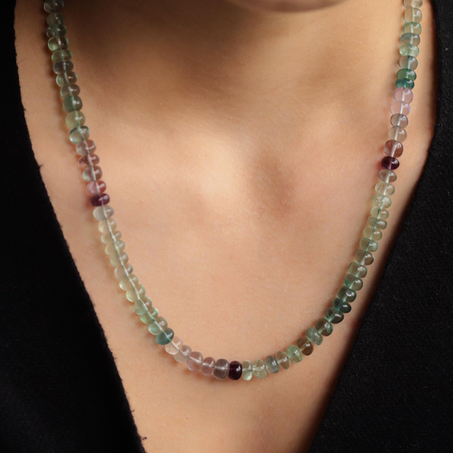 Fluorite necklace | beaded Fluorite necklace | Fluorite gemstone necklace | Fluorite jewelry, natural Fluorite necklace | women's fluorite