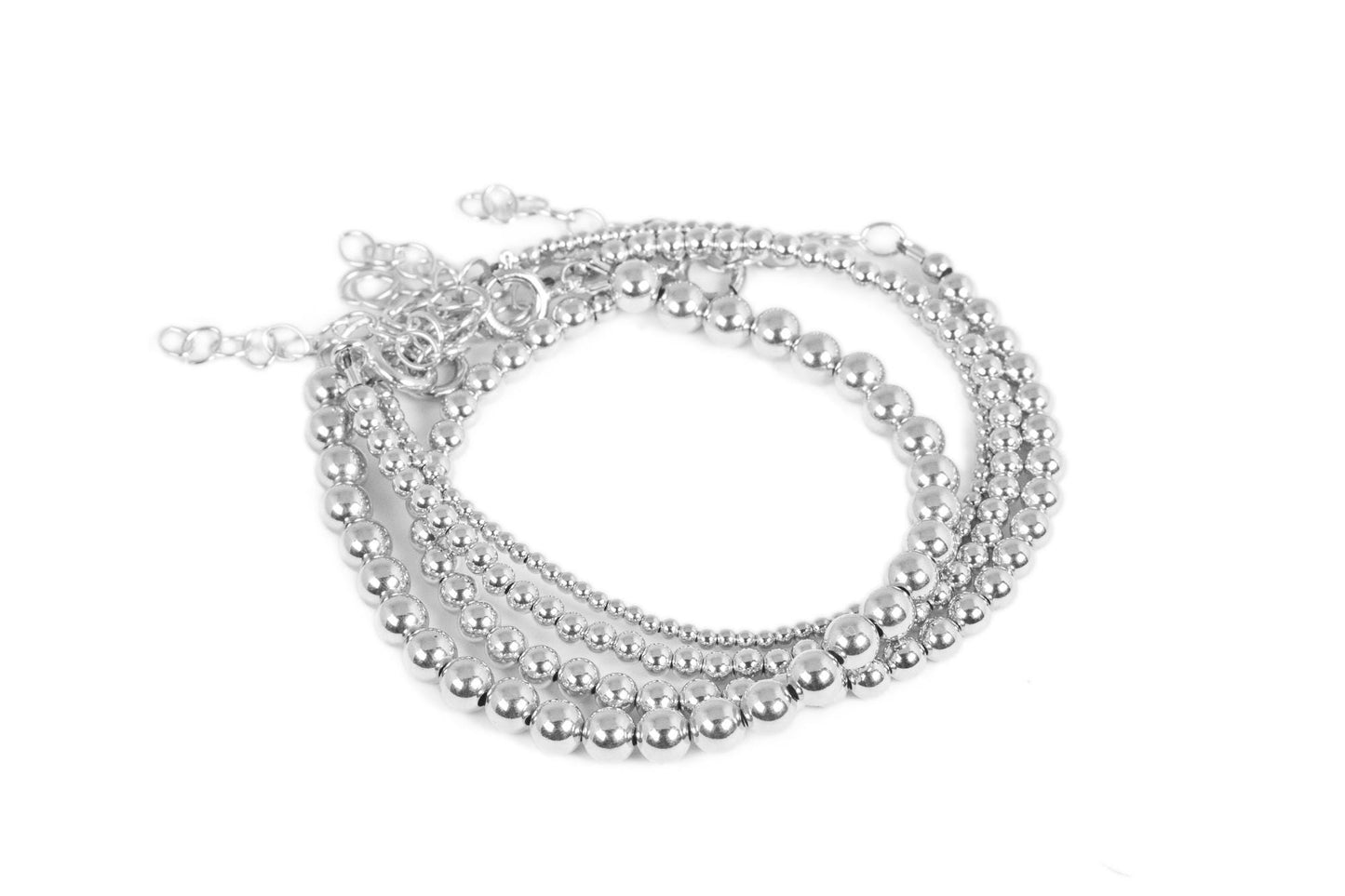 Sterling Silver Beaded Bracelet