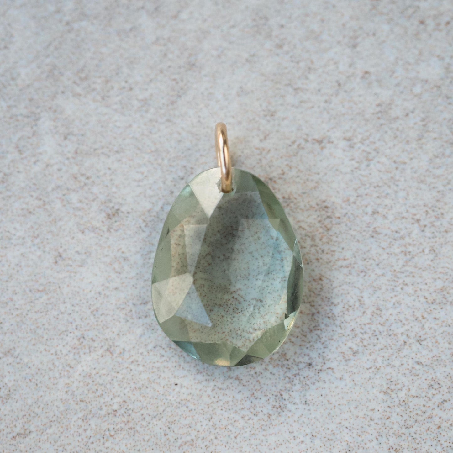 Green amethyst pendant Necklace, Green amethyst necklace, Green amethyst jewelry, 14K gold filled Green amethyst , Green amethyst