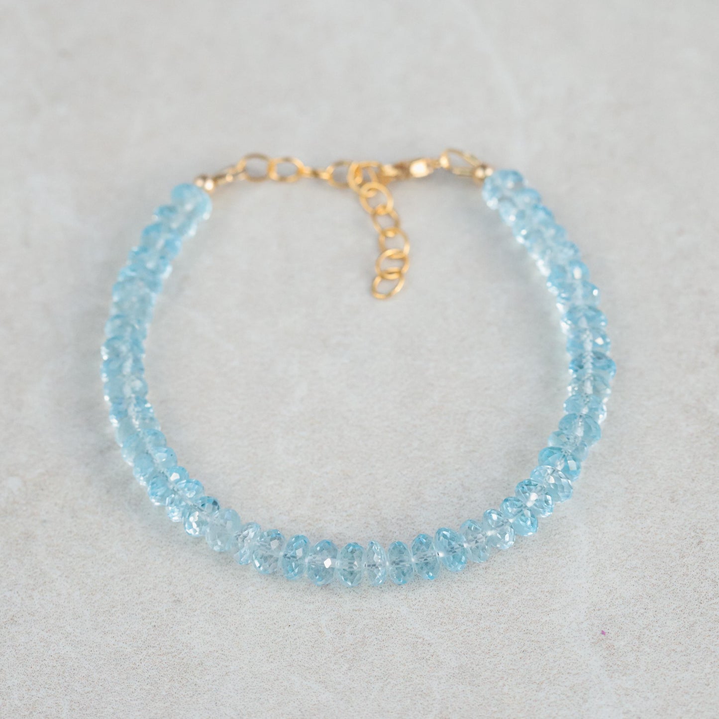 Blue Topaz Bracelet | genuine blue topaz gold | November birthstone bracelet | genuine blue topaz jewelry | blue topaz AAAA bracelet