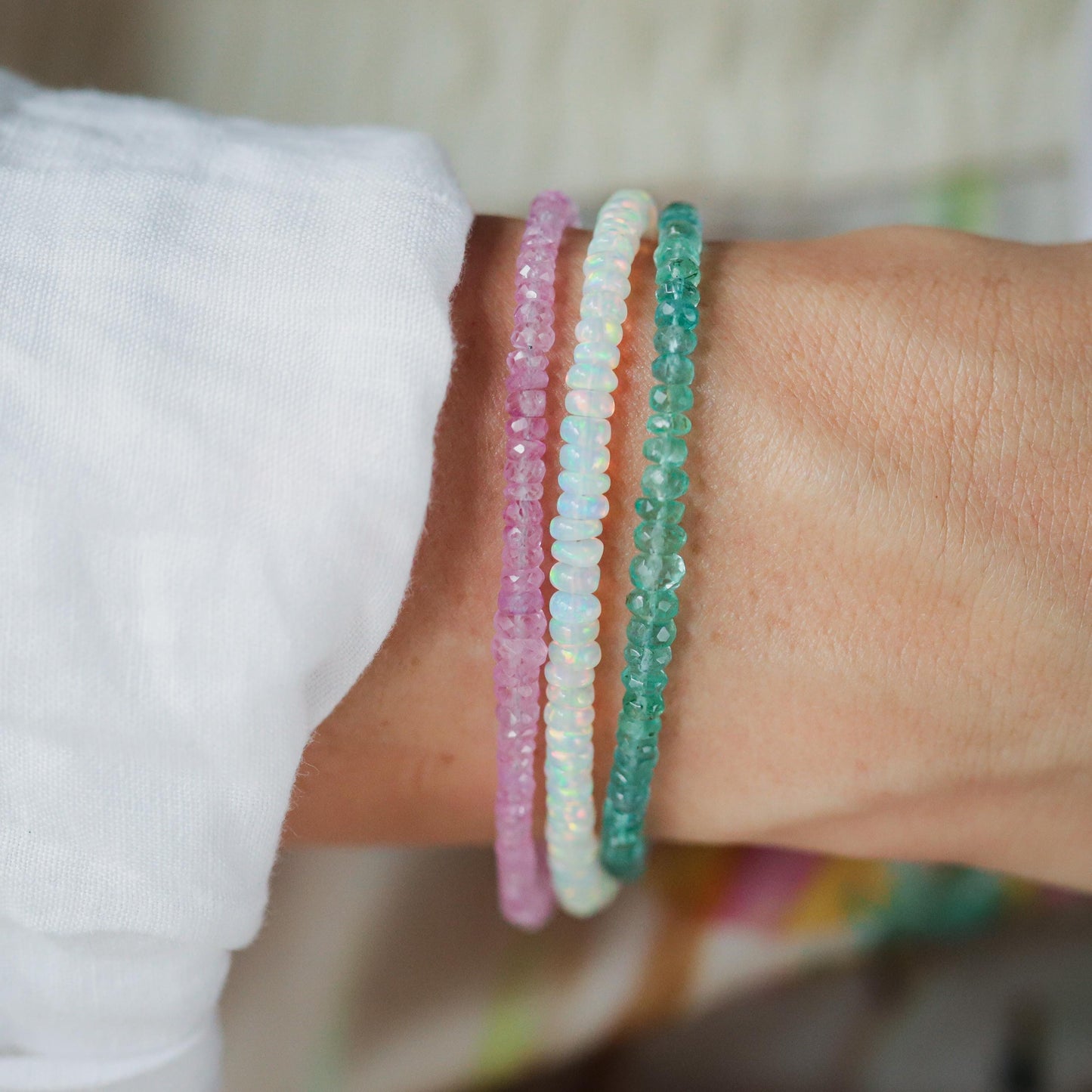 Pink Sapphire bracelet - 14K