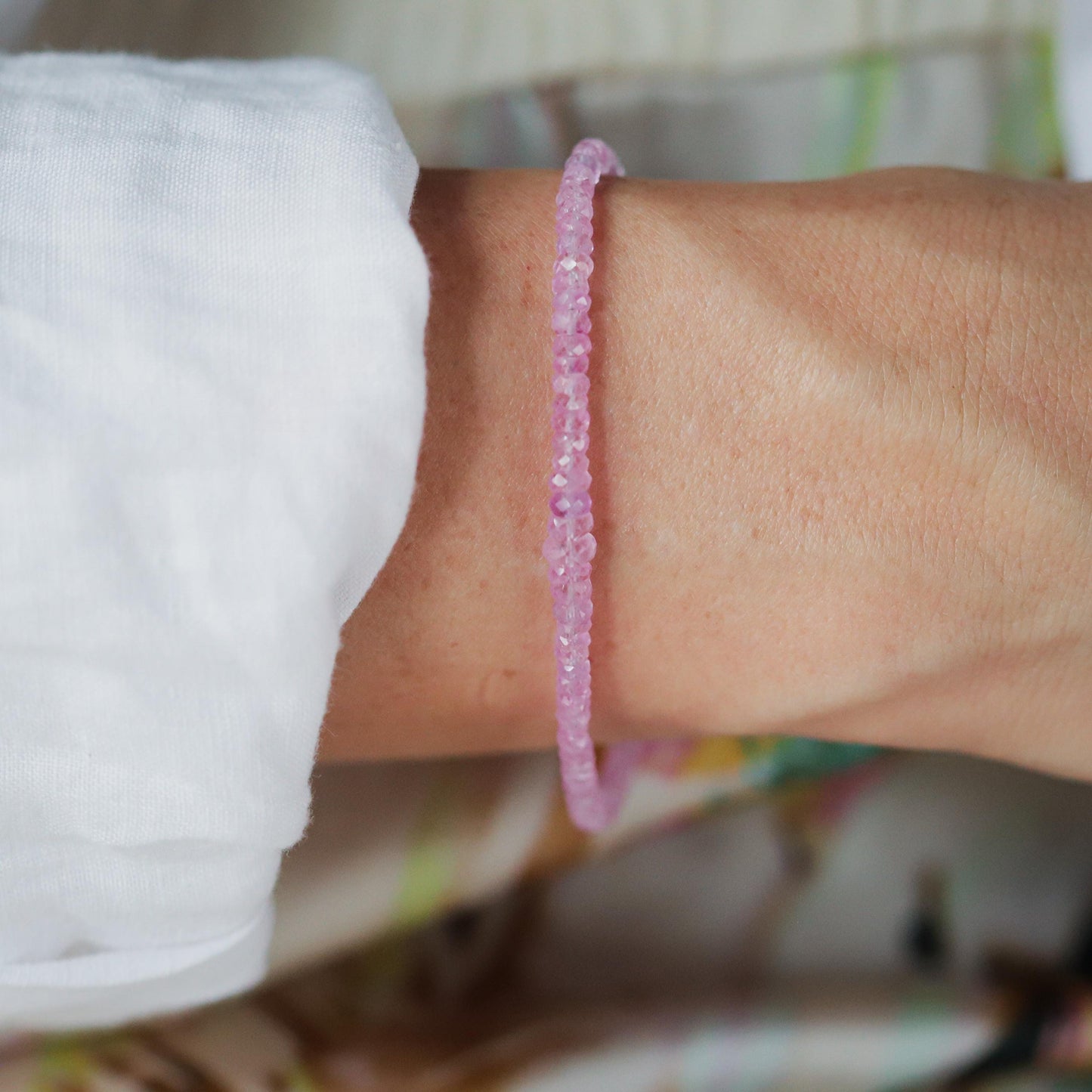Pink Sapphire bracelet - 14K