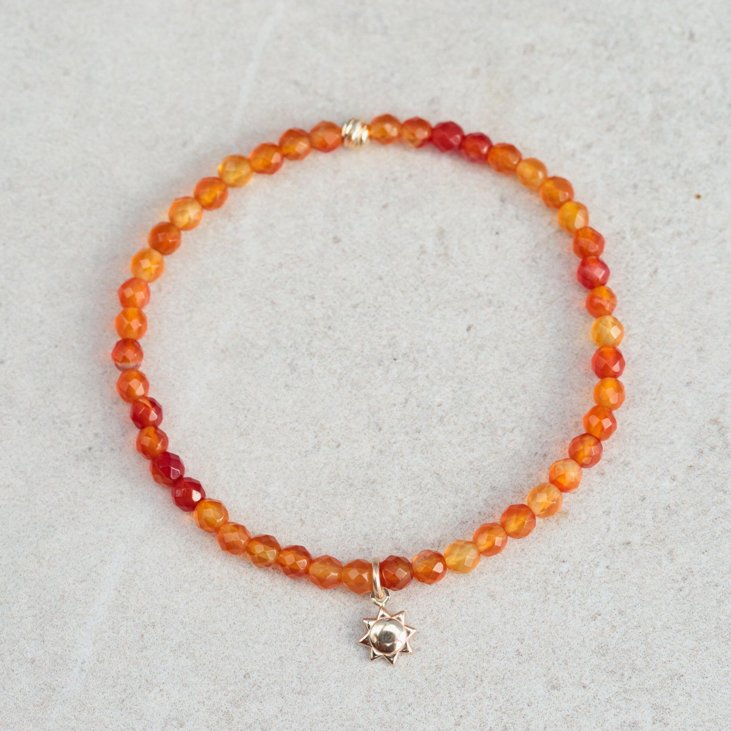 14K GOLD AAAA+ carnelian bracelet | Genuine Carnelian | carnelian beaded gemstone bracelet | orange natural stone | vitality, confidence