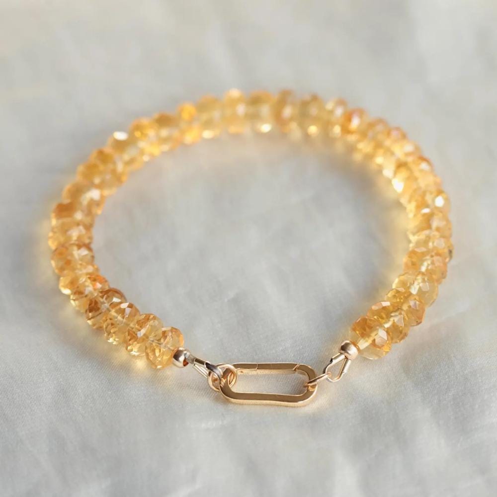 AAAA+ citrine bracelet