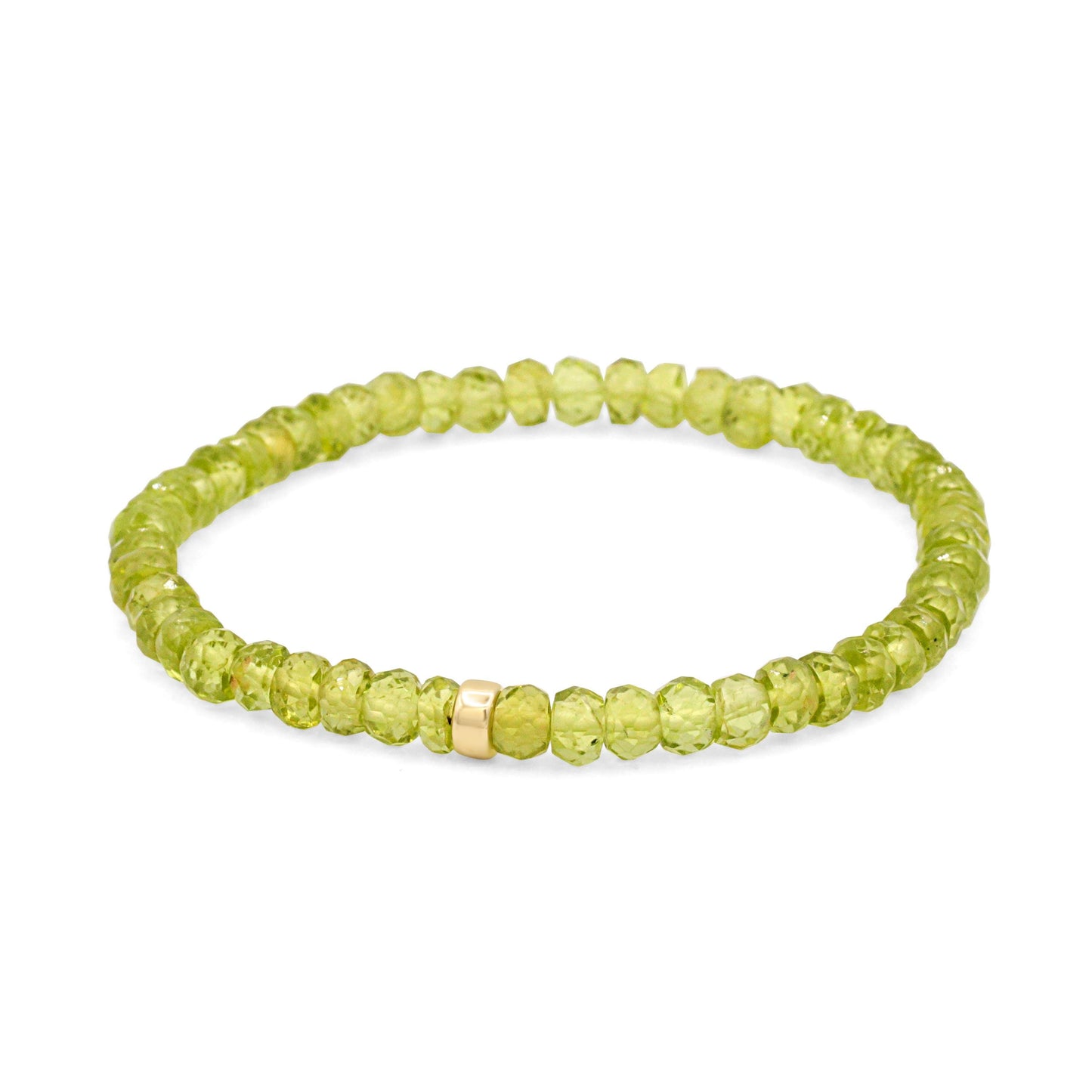 14K peridot bracelet