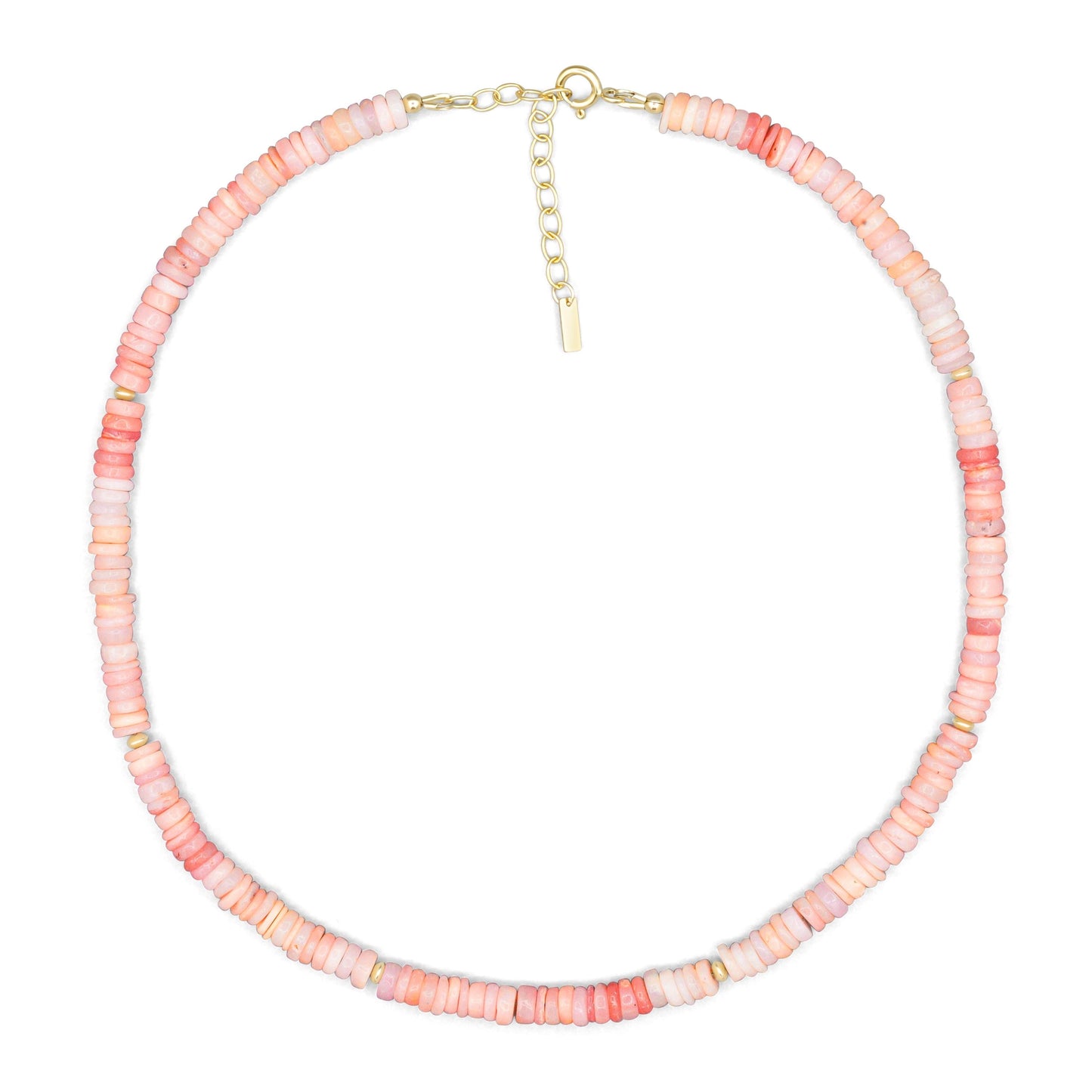 Pink Opal necklace | large pink opal beaded necklace, pink opal choker, pink opal jewelry, October Birthstone, pink gemstone