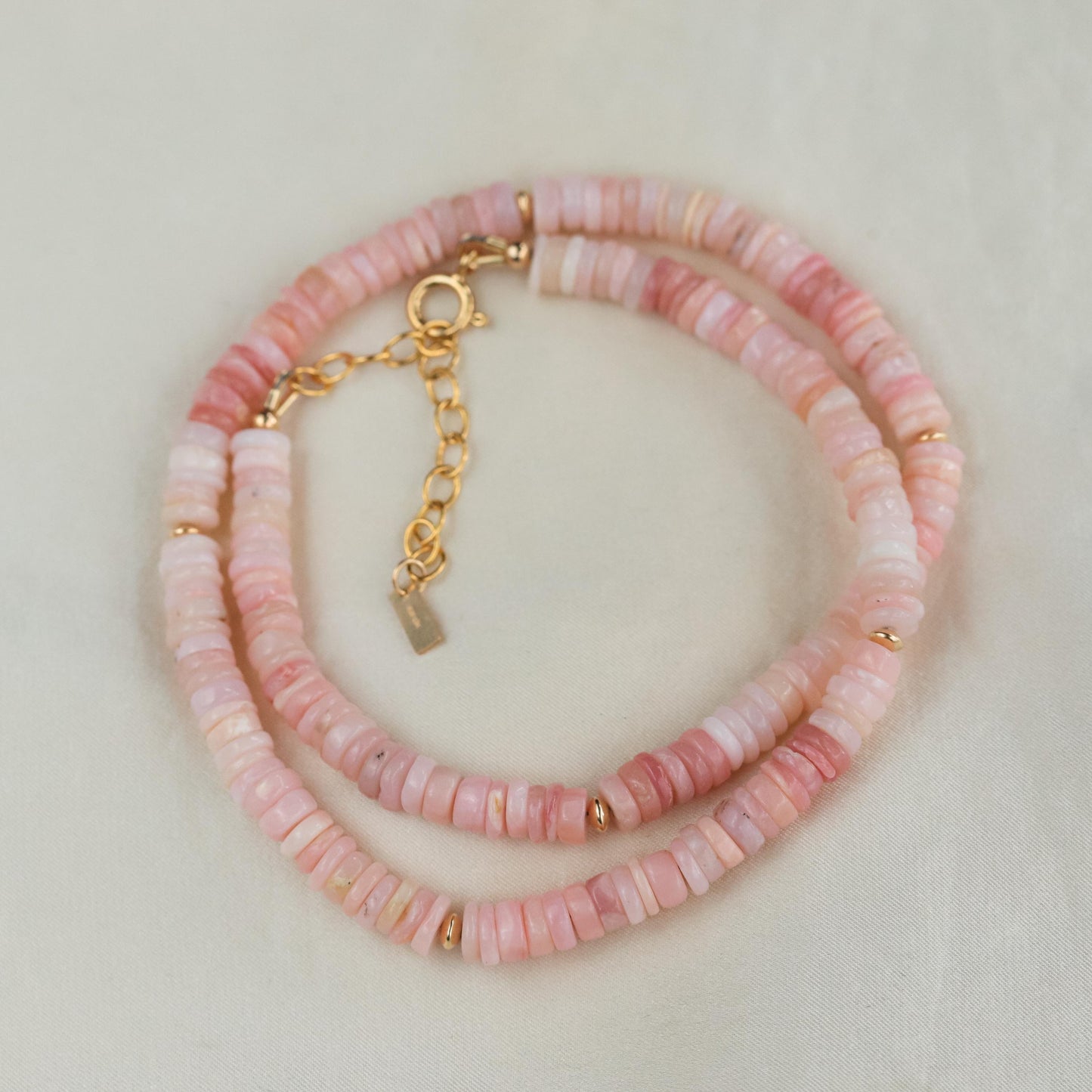 Pink Opal necklace | large pink opal beaded necklace, pink opal choker, pink opal jewelry, October Birthstone, pink gemstone