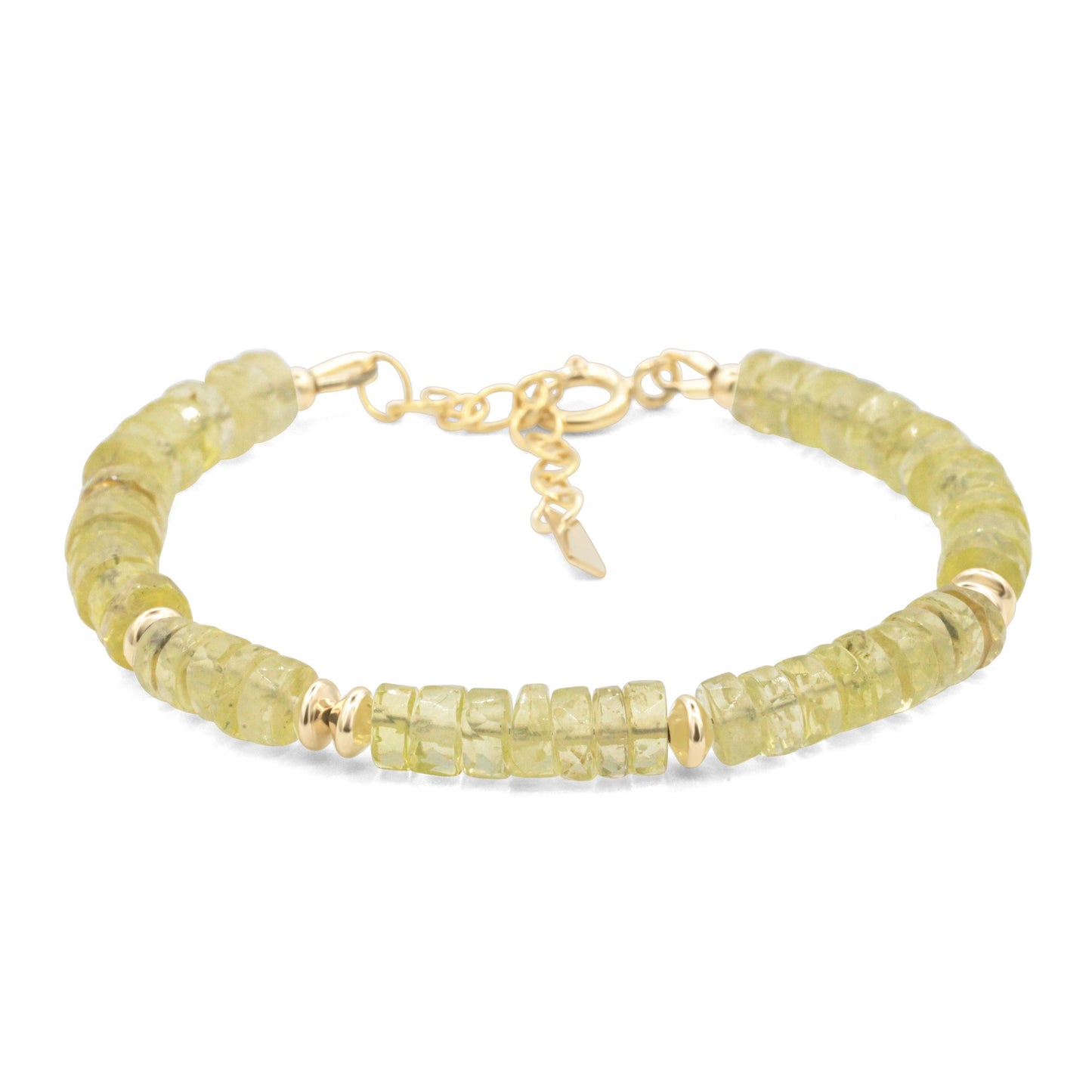 Natural Lemon Quartz Bracelet | beaded Lemon Quartz | dainty Lemon Quartz beaded bracelet | 14k gold filled | Lemon Quartz jewelry
