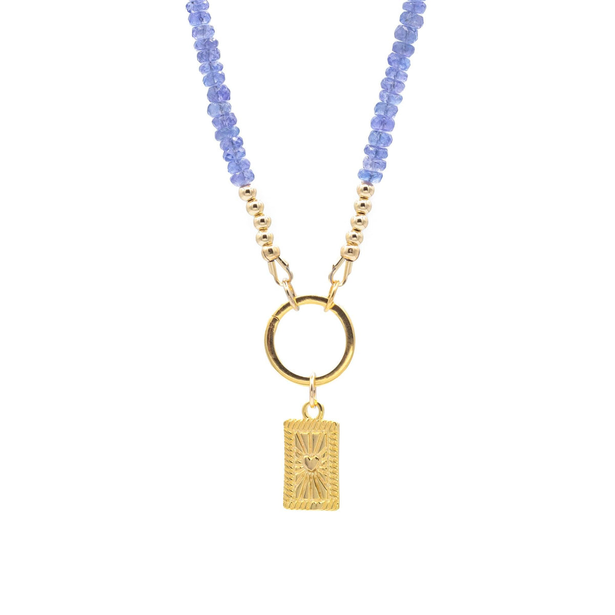 Tanzanite Carabiner Necklace