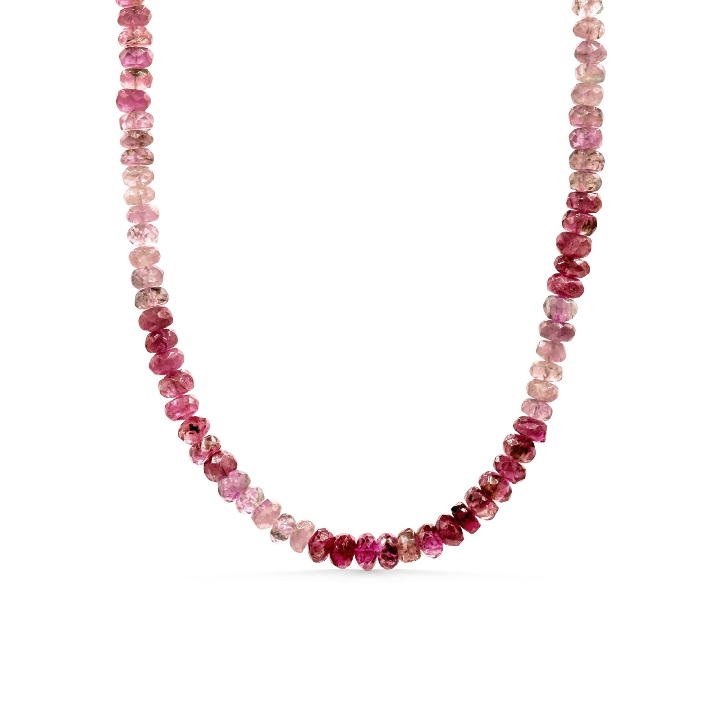 AAAA+ Pink Tourmaline Necklace | AAAA+ Pink Tourmaline necklace | Pink gemstone necklace | pink tourmaline necklace | dark pink tourmaline