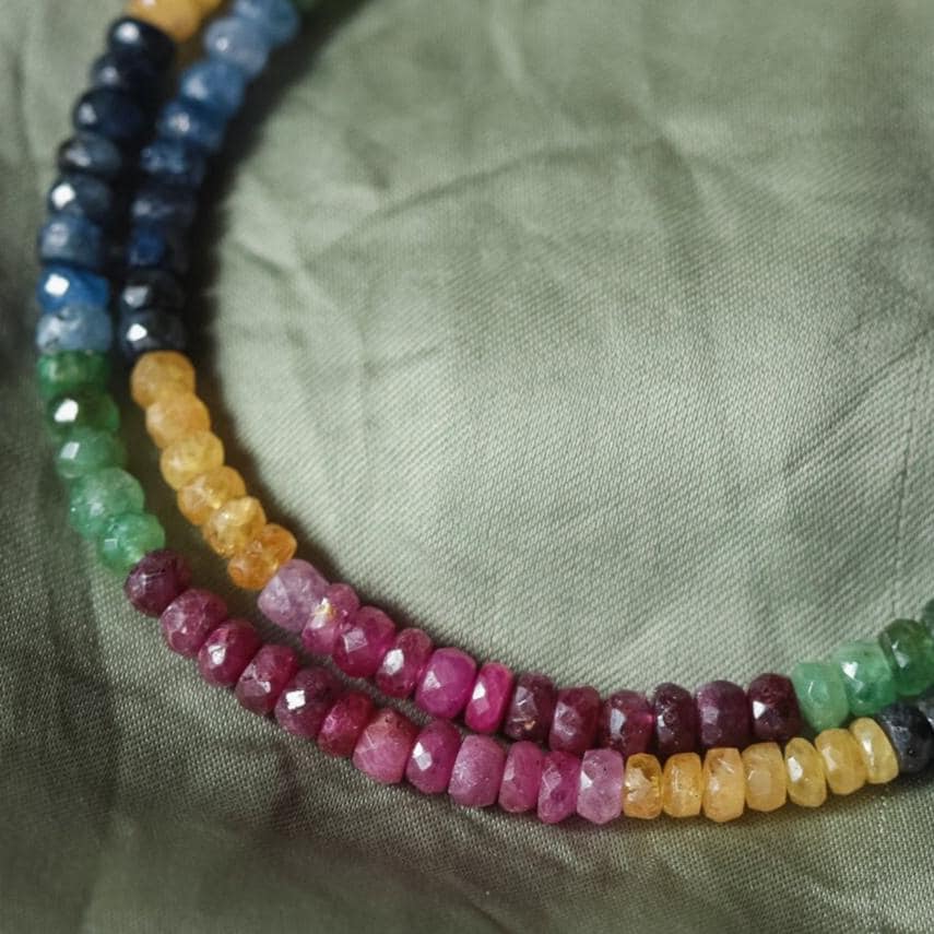 Rainbow Sapphire necklace