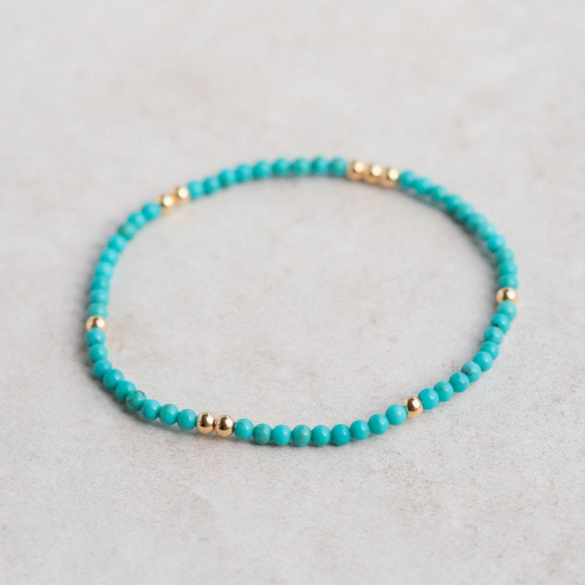 Turquoise 3mm - 14K