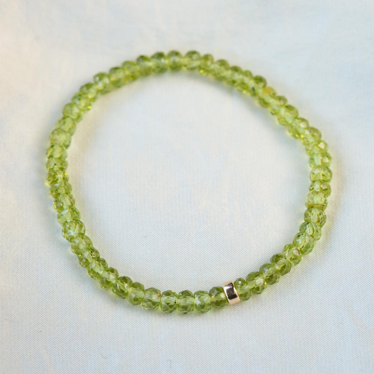 Peridot bracelet -14K