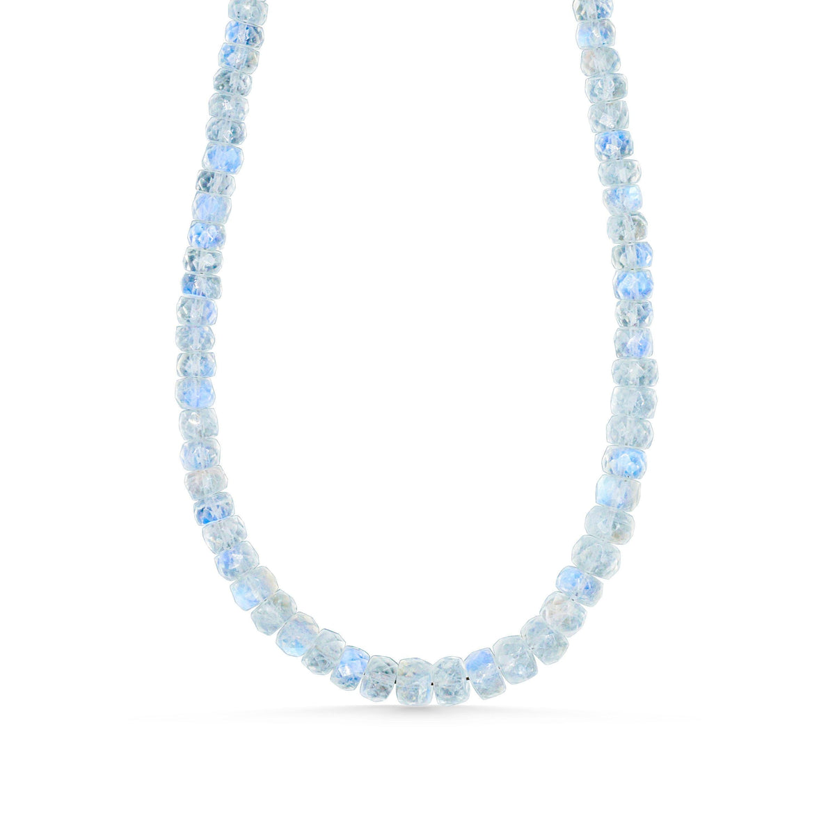 Moonspell Moonstone Necklace by Earthly Abundance featuring a polished moonstone pendant on a delicate chain.