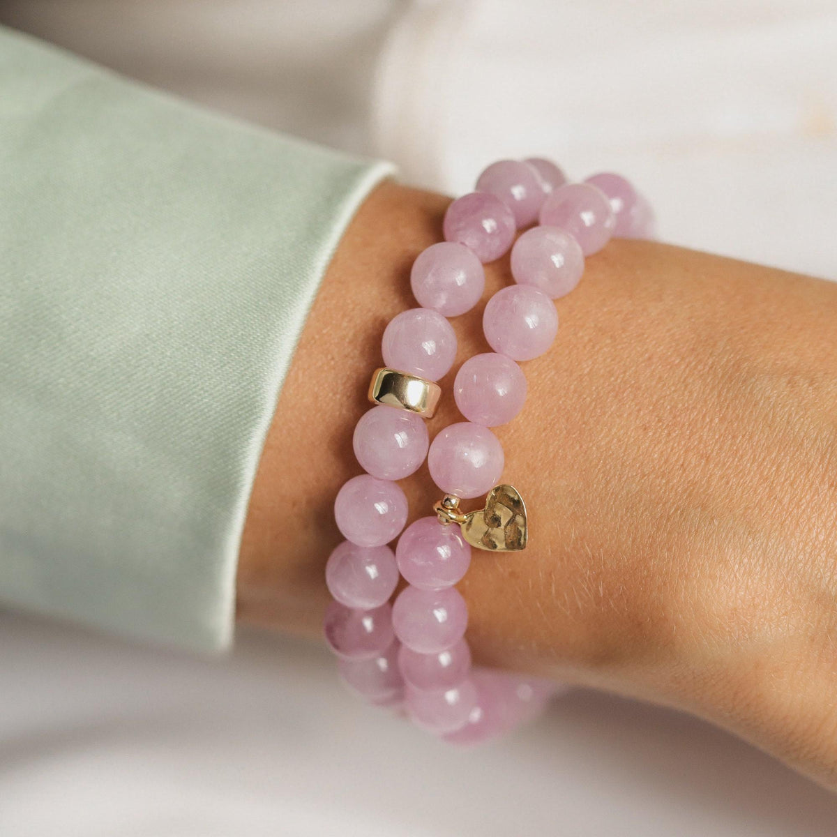 Kunzite Heart-Centered Power bracelet