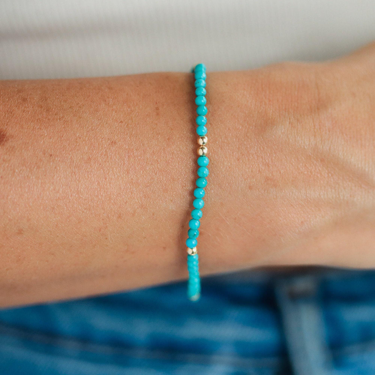 Turquoise 3mm - 14K