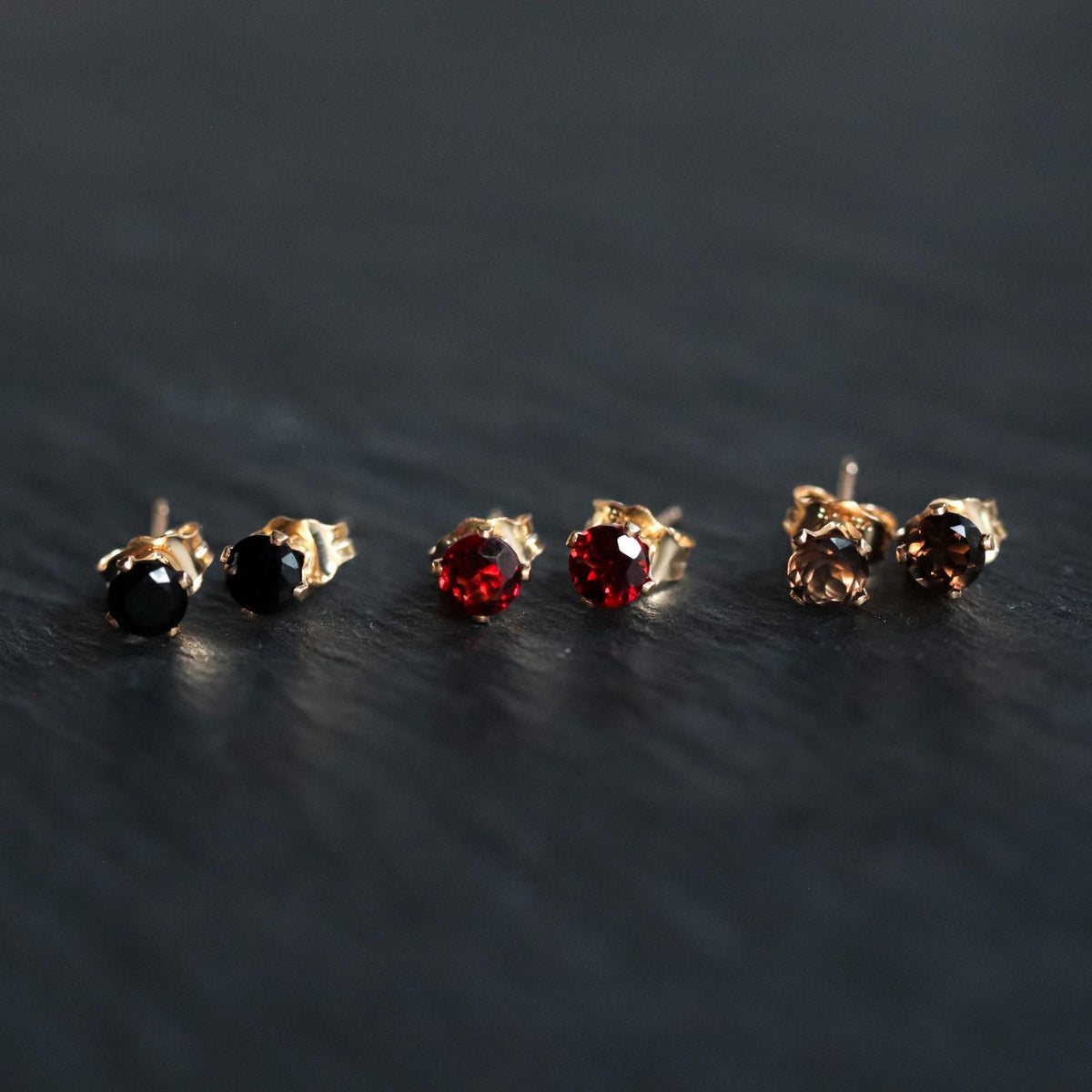 Garnet Stud Earrings