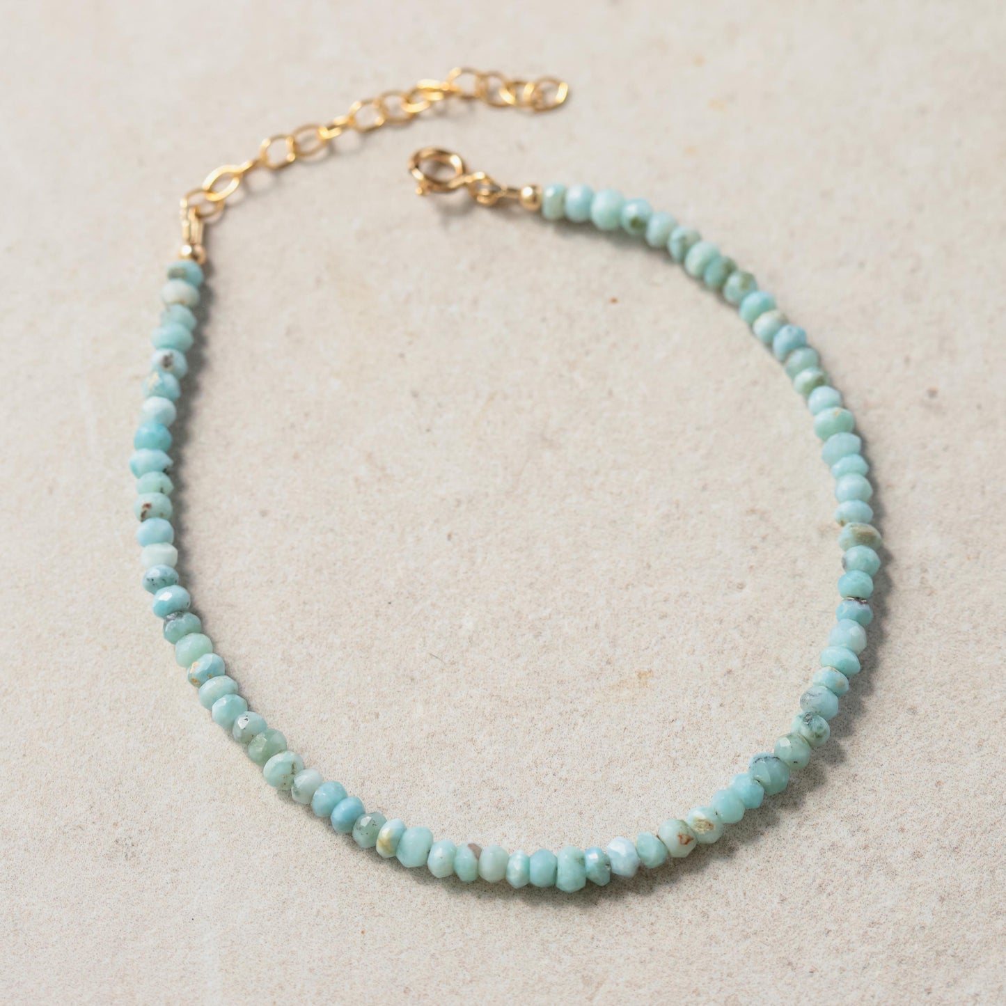 Larimar anklet