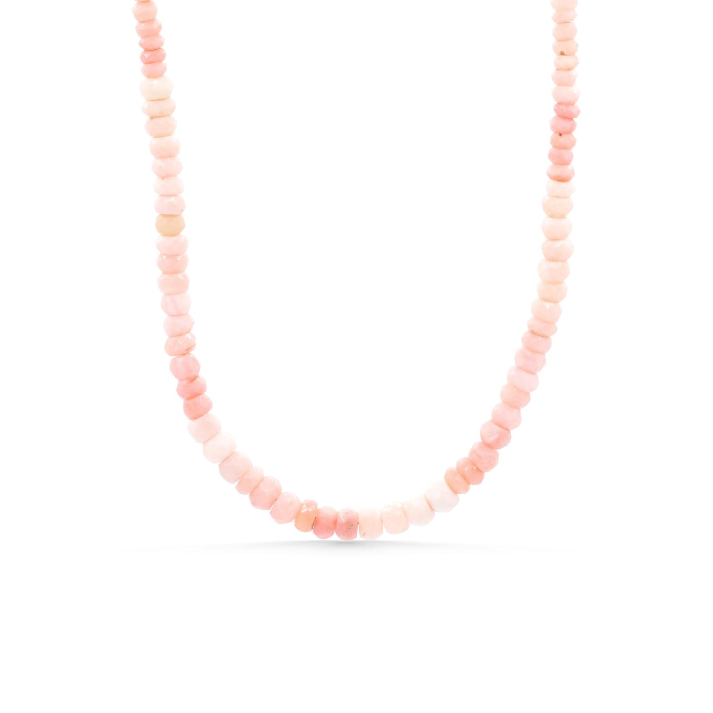 Pink Opal necklace by Earthly Abundance featuring soft, radiant pink gemstones on a delicate chain.