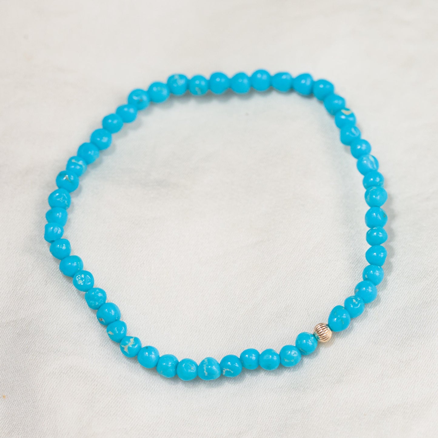 Sleeping Beauty Nugget Stretch - 14K