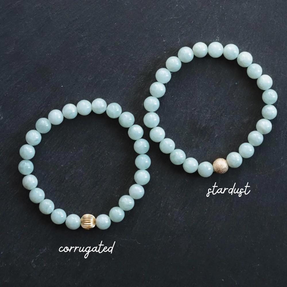Jadeite 6mm gemstone bead strand from Earthly Abundance Jewelry, showcasing smooth, polished green jadeite beads.