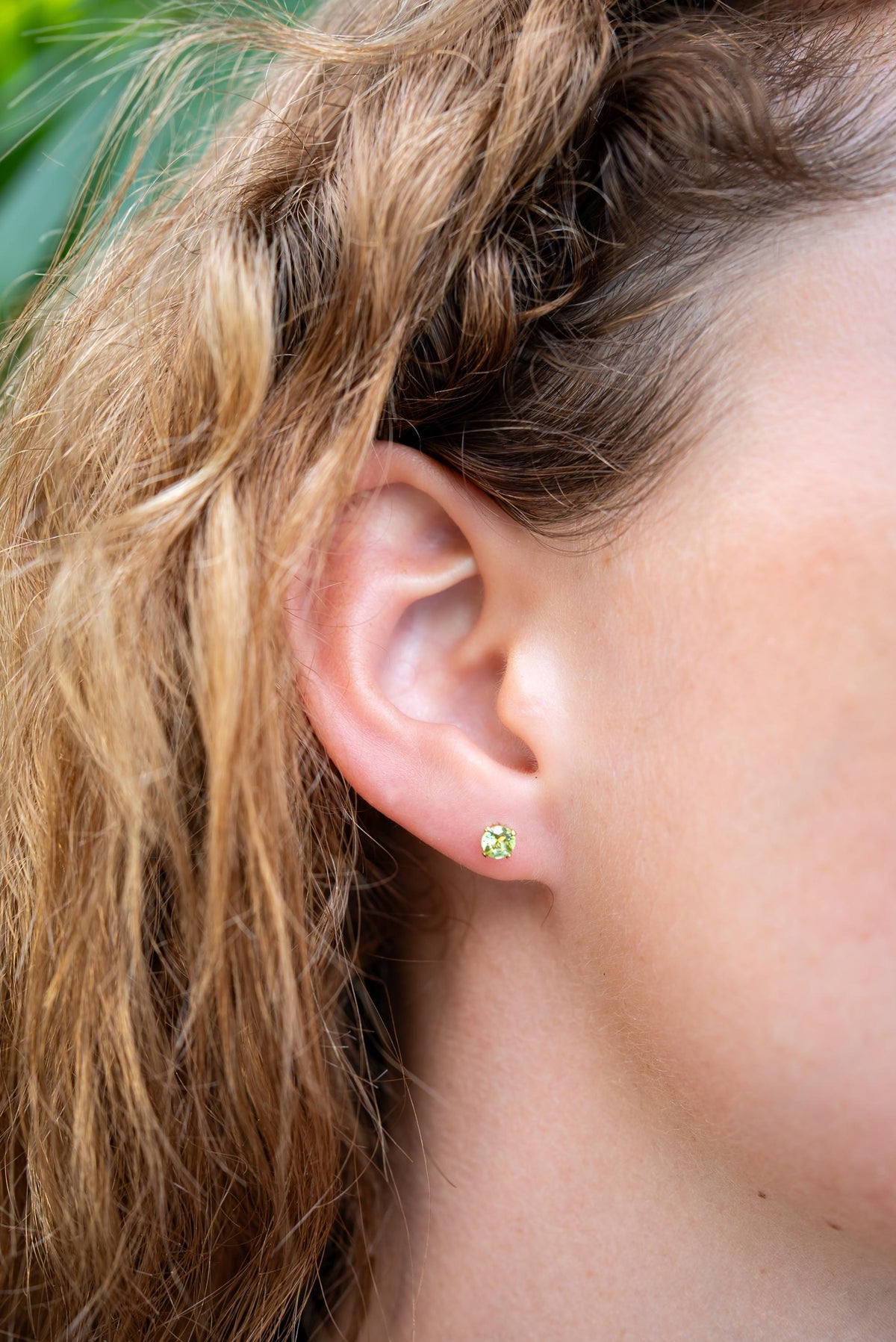 Peridot Stud Earrings