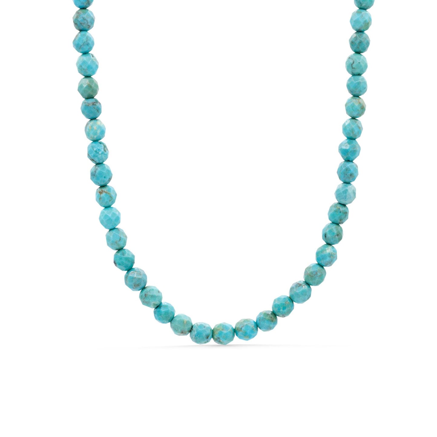 Turquoise necklace from Earthly Abundance featuring a vibrant desert sky-inspired design with silver accents.