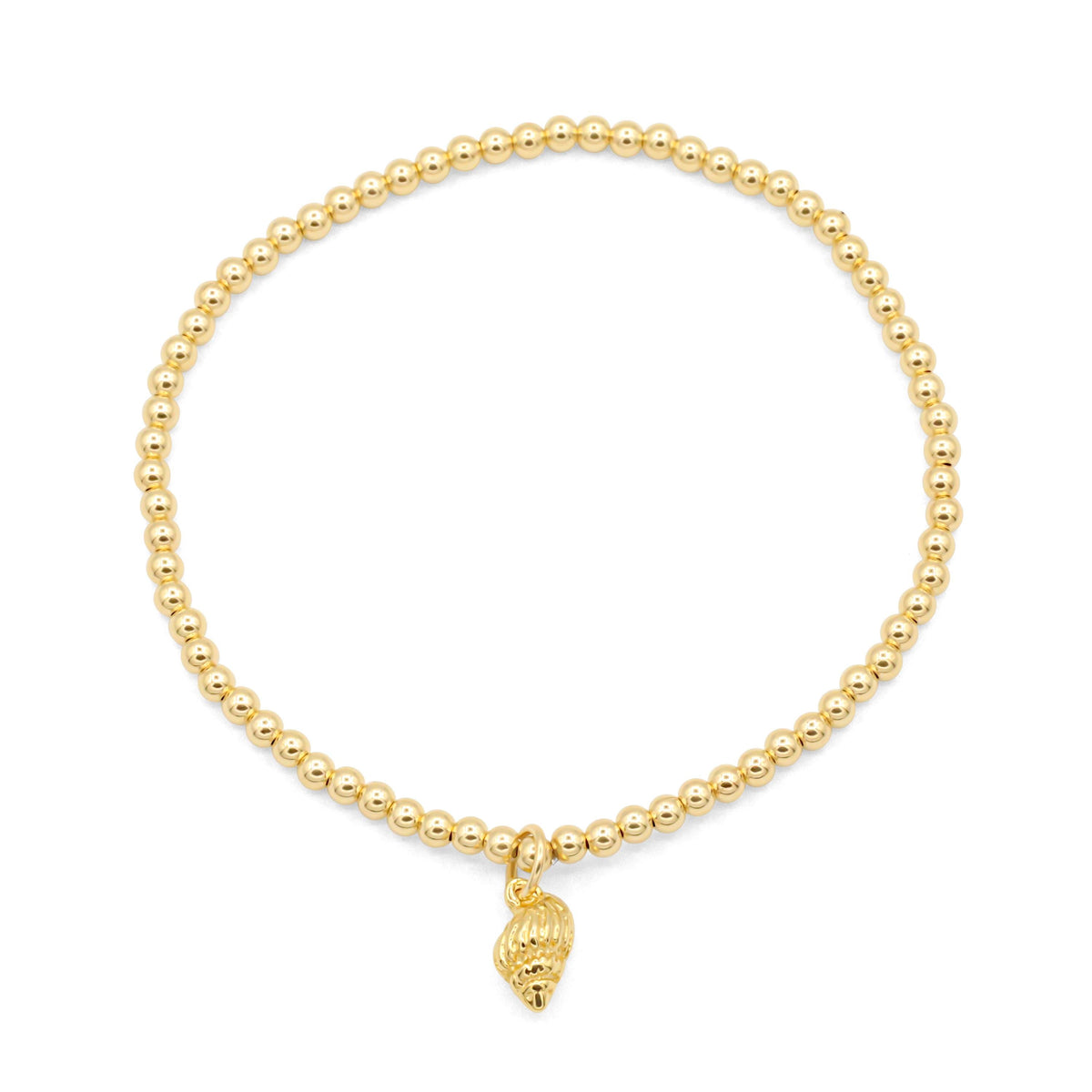 Earthly Abundance conch shell bracelet featuring natural conch shells and beaded accents, stylish jewelry for boho fashion.