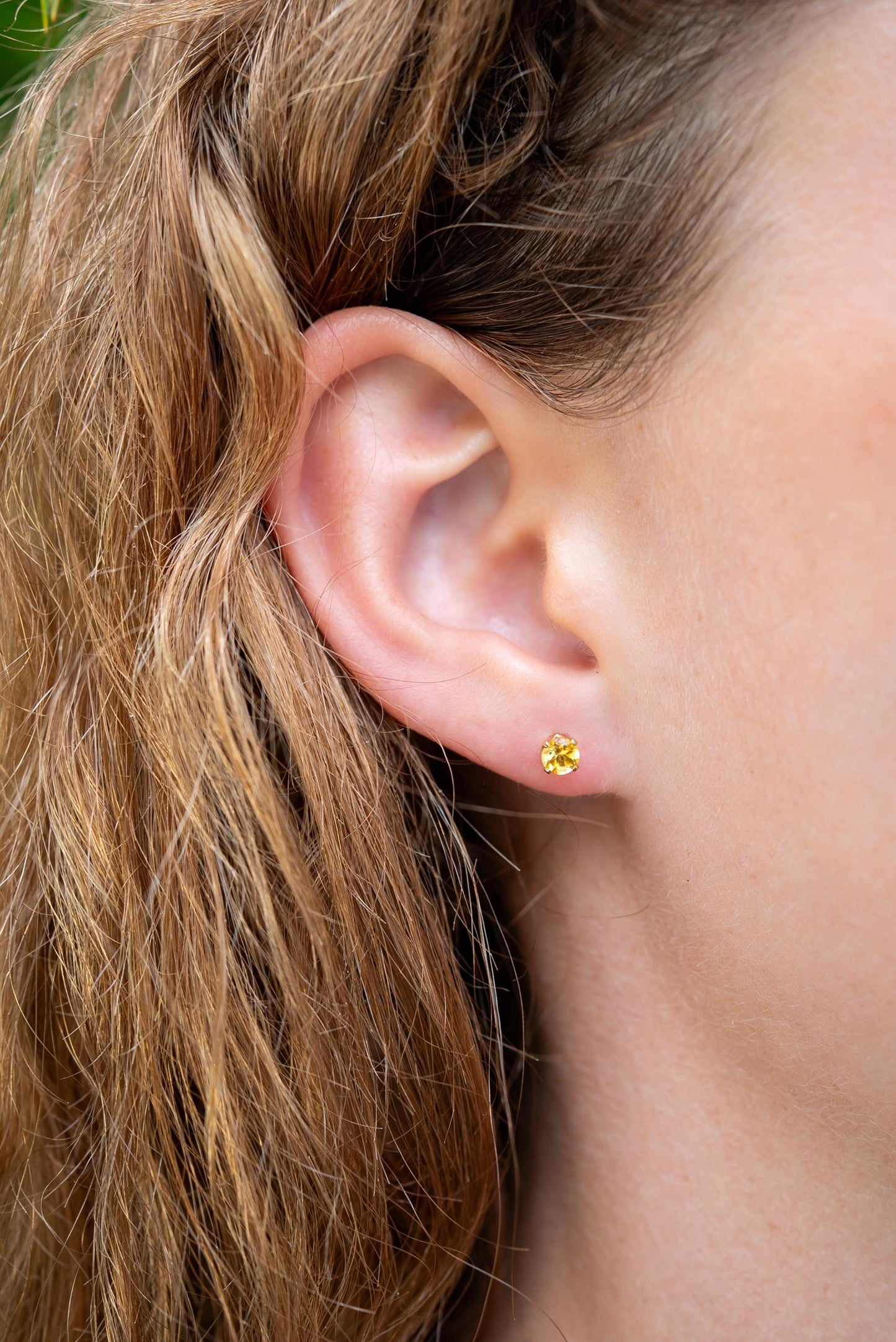 Citrine Stud Earrings